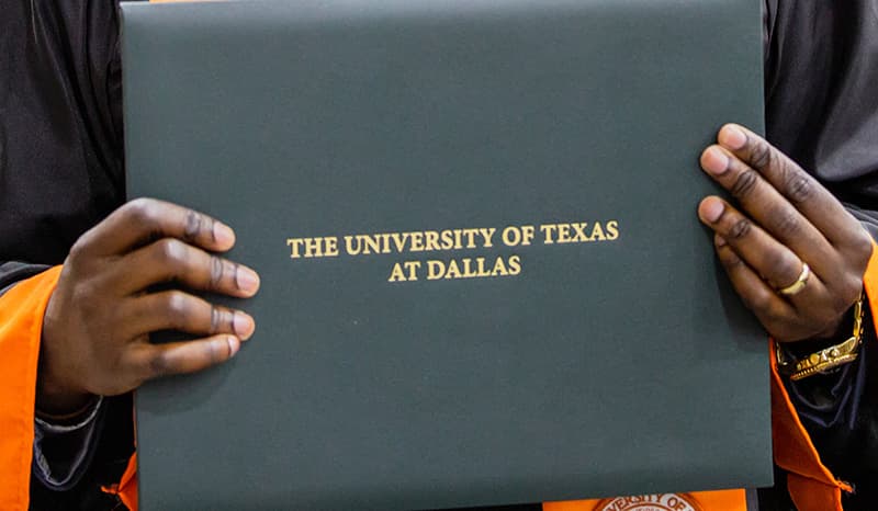Degree cover for The University of Texas at Dallas
