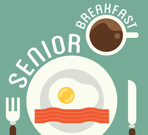 Promotional illustration for Senior Breakfast